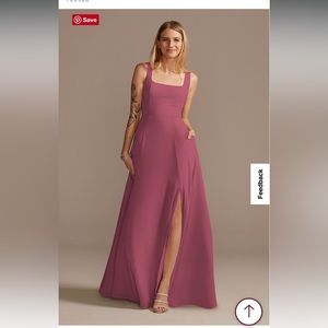 David’s Bridal Chianti Bridesmaid Dress w/ Pockets